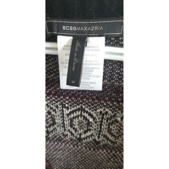 BCBG maxazria Multi Colored Aztec tribal southwestern Style Career cardigan M - Picture 9 of 11